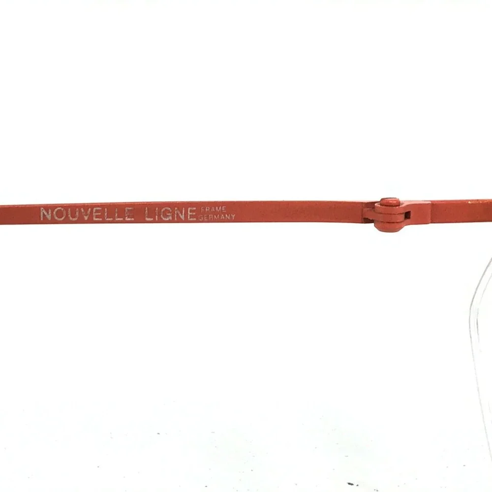 Nouvelle Ligne SWING 23 02 Eyeglasses Frames Blue Orange Round Oval Wire Rim 135